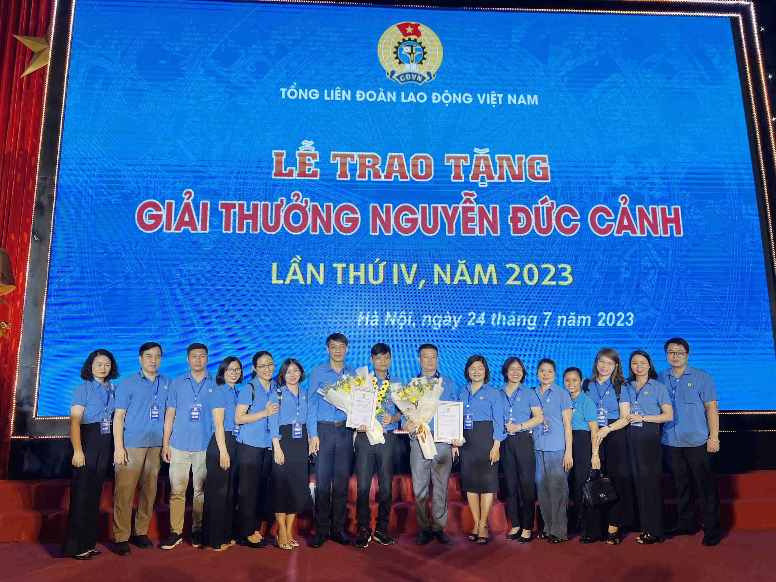 Đón nhận Giải thưởng Nguyễn Đức Cảnh lần thứ IV năm 2023