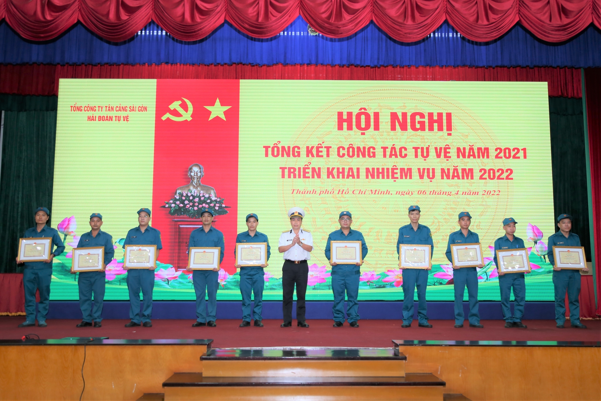 Hải đoàn Tự vệ Tổng công ty Tân Cảng Sài Gòn triển khai nhiệm vụ năm 2022 Hải đoàn Tự vệ Tổng công ty Tân Cảng Sài Gòn triển khai nhiệm vụ năm 2022