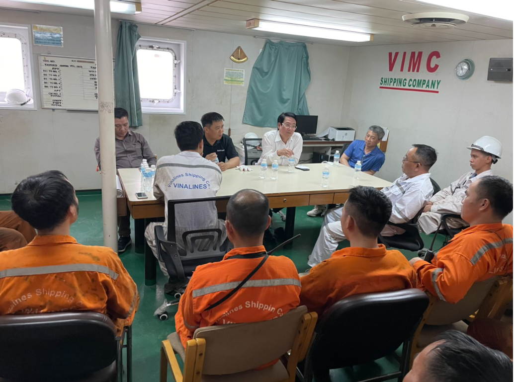 Huấn luyện an toàn, vệ sinh lao động cho thuyền viên trong quá trình nghỉ dự trữ