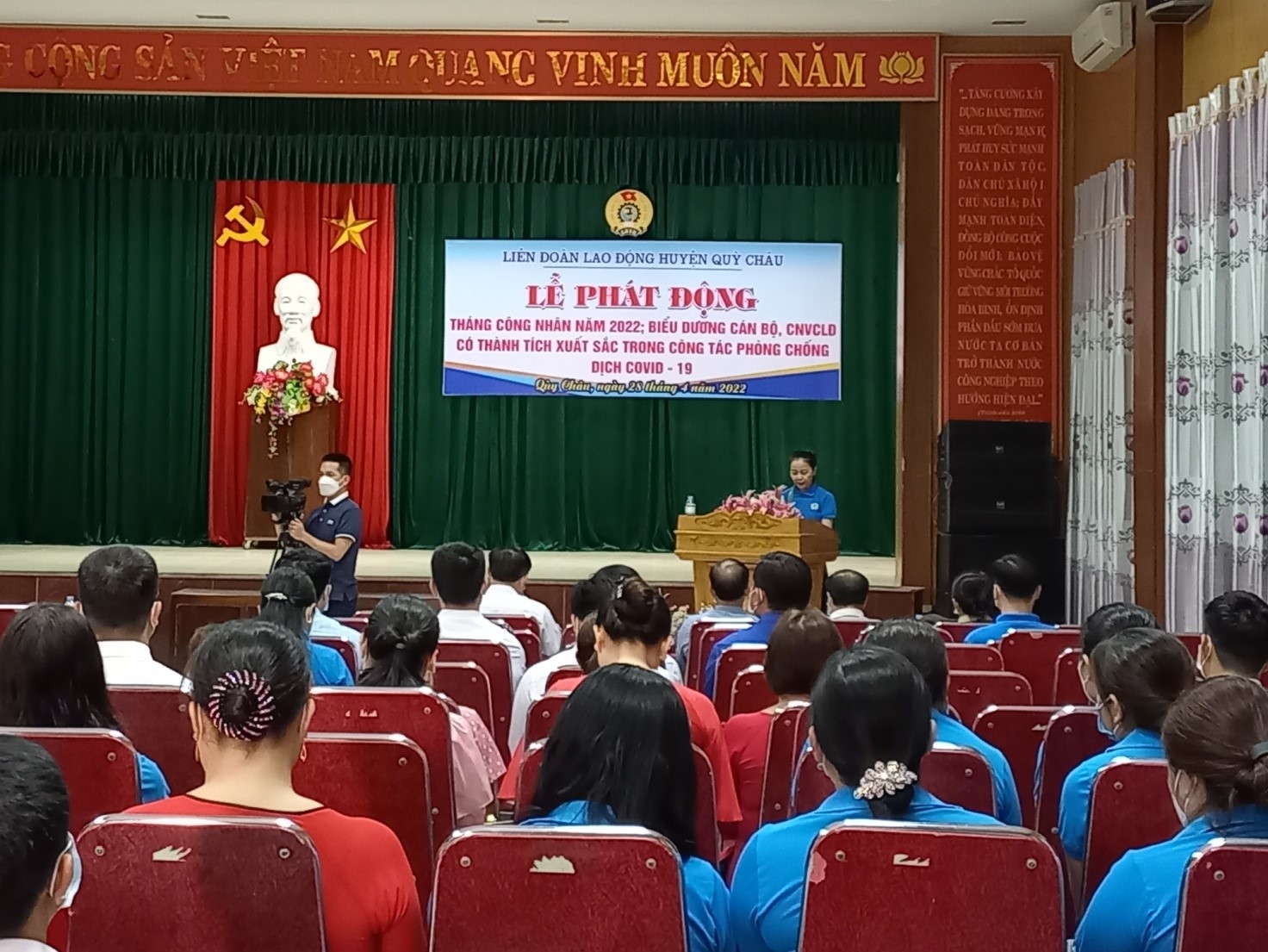LĐLĐ huyện Quỳ Châu (Nghệ An) tổ chức Lễ phát động Tháng Công nhân