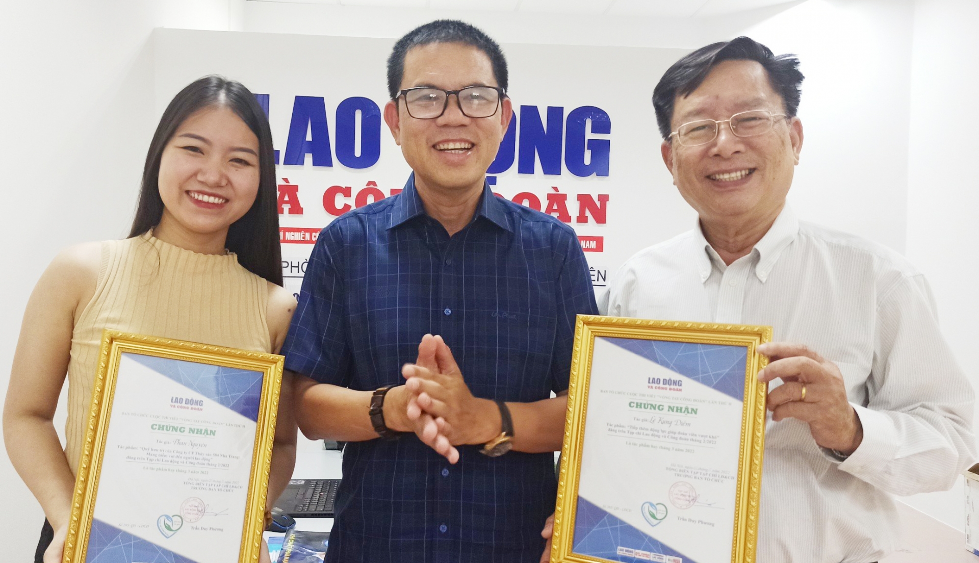 Trao giải tháng 3 và tháng 4/2022 Cuộc thi viết "Vòng tay Công đoàn" lần thứ II