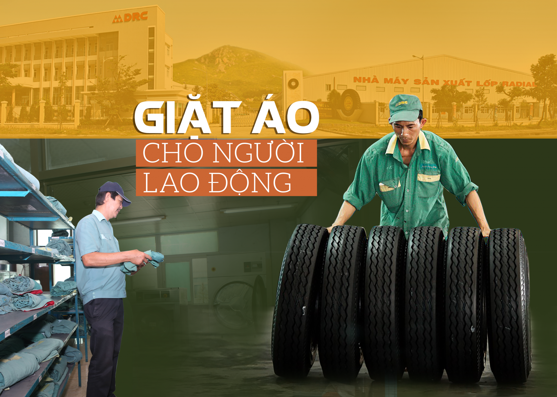 Giặt áo cho người lao động Giặt áo cho người lao động