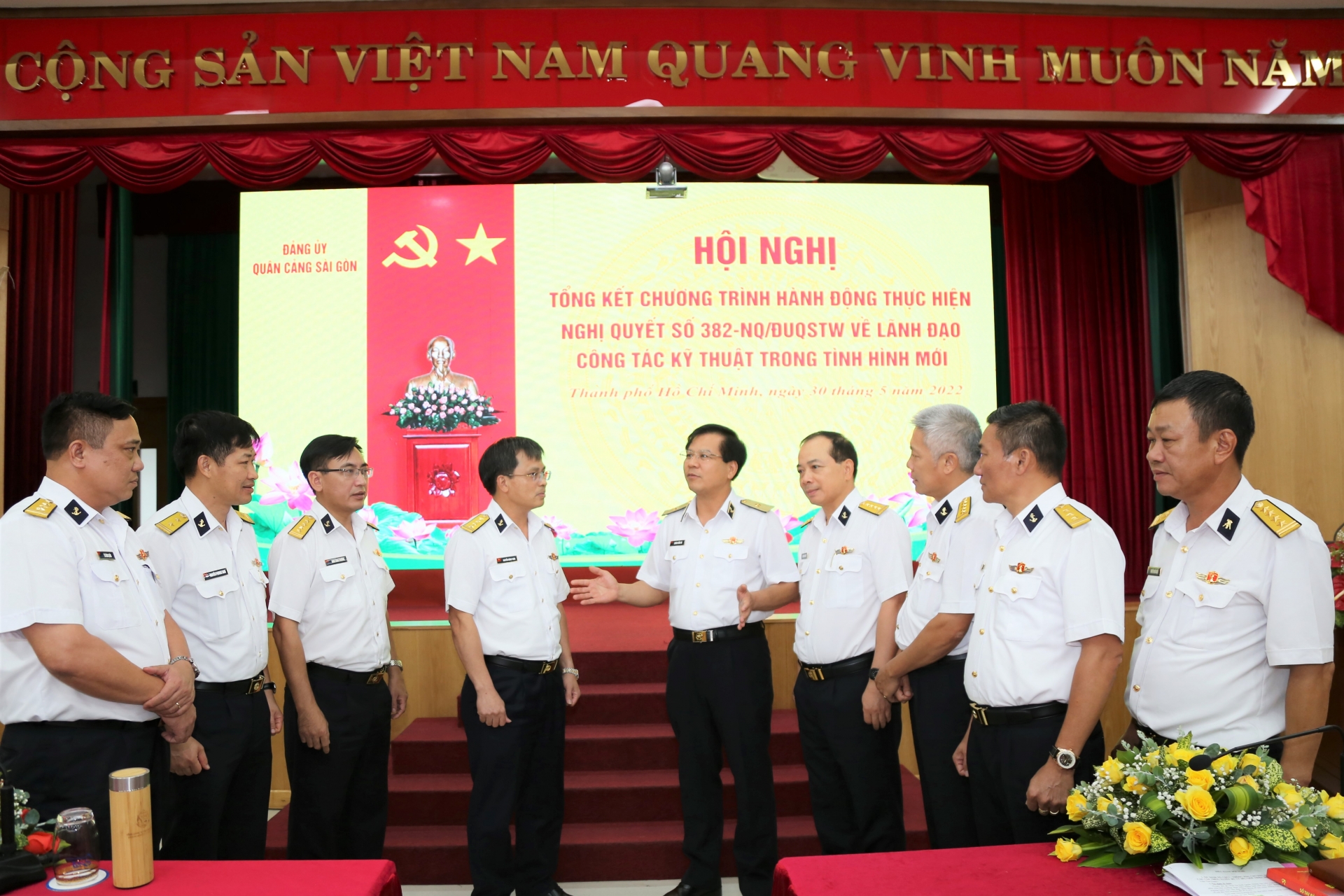 Đảng ủy Quân cảng Sài Gòn tổng kết 15 năm thực hiện Nghị quyết 382 Đảng ủy Quân cảng Sài Gòn tổng kết 15 năm thực hiện Nghị quyết 382