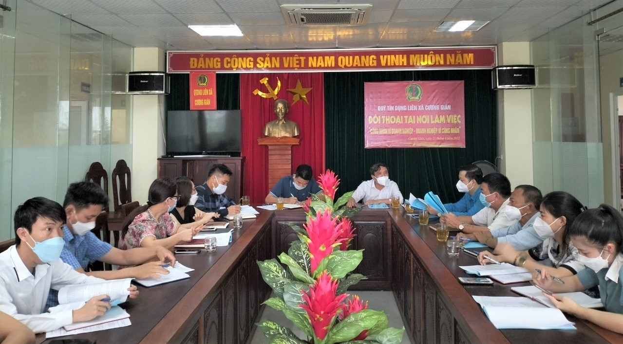 Doanh nghiệp tổ chức đối thoại, hàng trăm đoàn viên, người lao động được chăm lo Doanh nghiệp tổ chức đối thoại, hàng trăm đoàn viên, người lao động được chăm lo