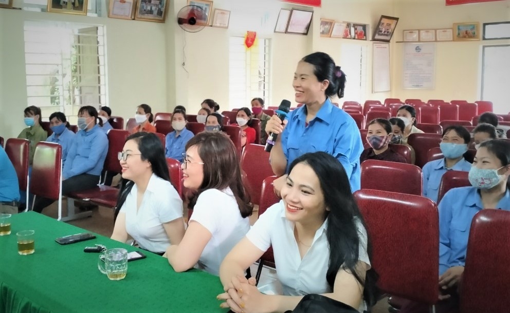 Doanh nghiệp tổ chức đối thoại, hàng trăm đoàn viên, người lao động được chăm lo Doanh nghiệp tổ chức đối thoại, hàng trăm đoàn viên, người lao động được chăm lo