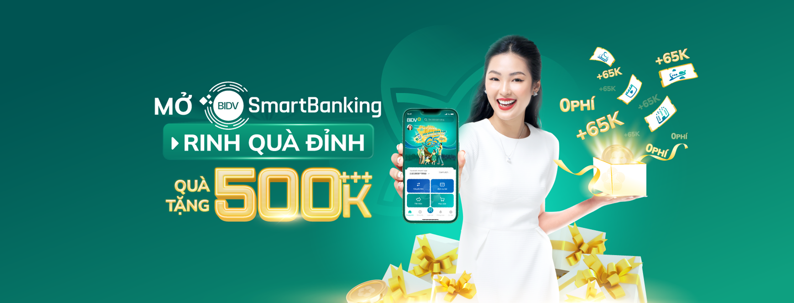 Đăng ký BIDV SmartBanking - Rinh quà 500k++