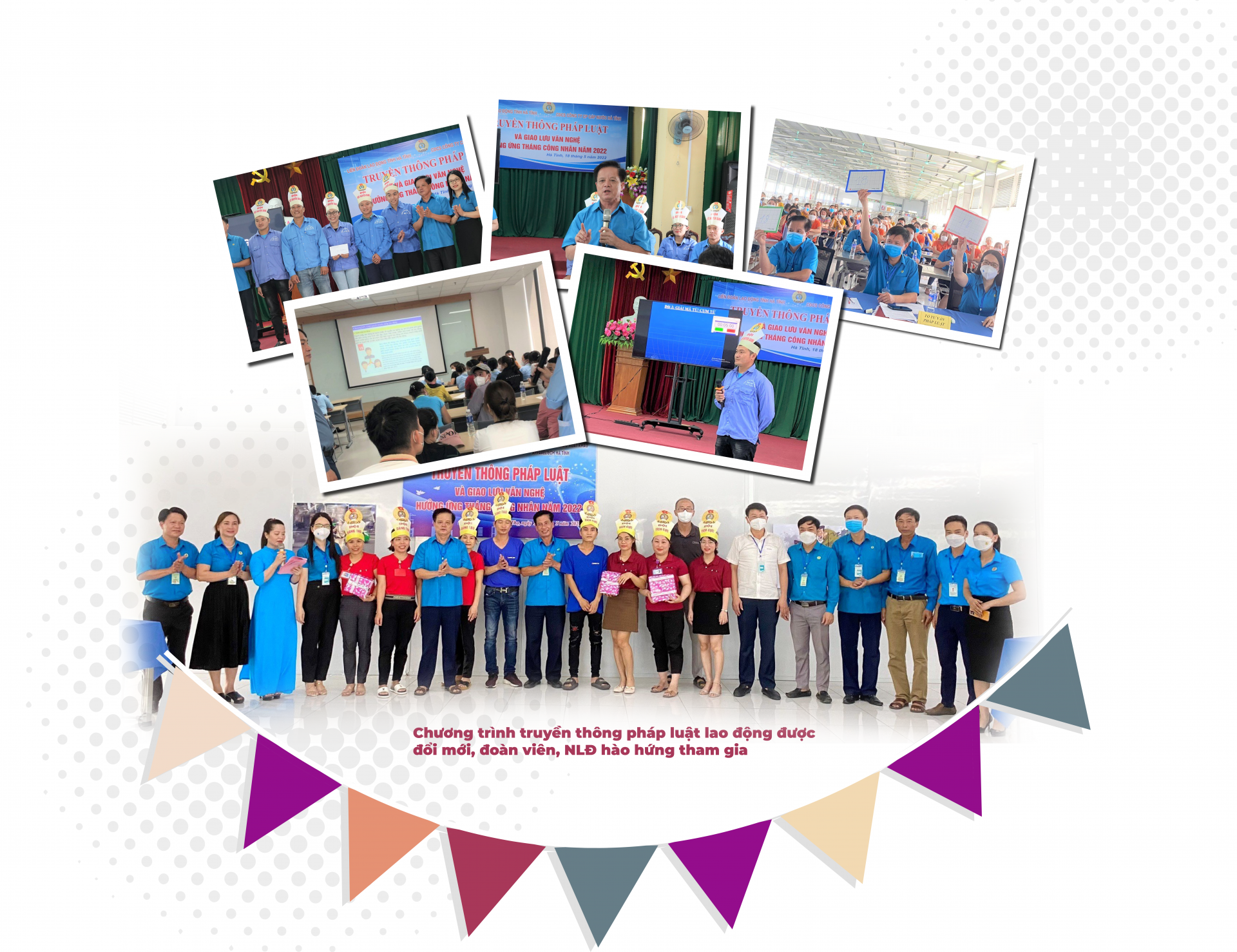 LĐLĐ tỉnh Hà Tĩnh: Chuẩn bị công phu - thực hiện đồng loạt - kết quả nổi bật LĐLĐ tỉnh Hà Tĩnh: Chuẩn bị công phu - thực hiện đồng loạt - kết quả nổi bật