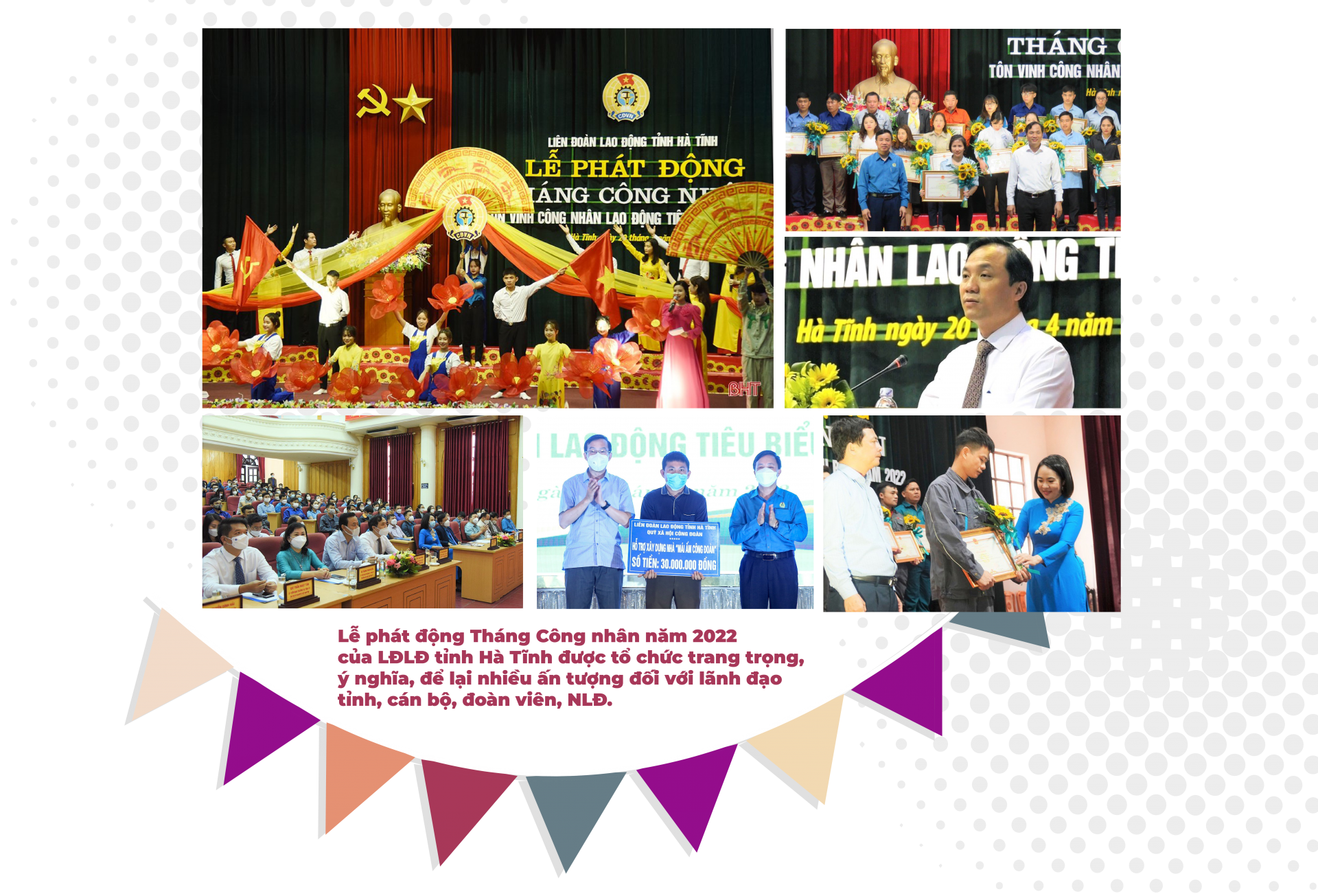 LĐLĐ tỉnh Hà Tĩnh: Chuẩn bị công phu - thực hiện đồng loạt - kết quả nổi bật LĐLĐ tỉnh Hà Tĩnh: Chuẩn bị công phu - thực hiện đồng loạt - kết quả nổi bật