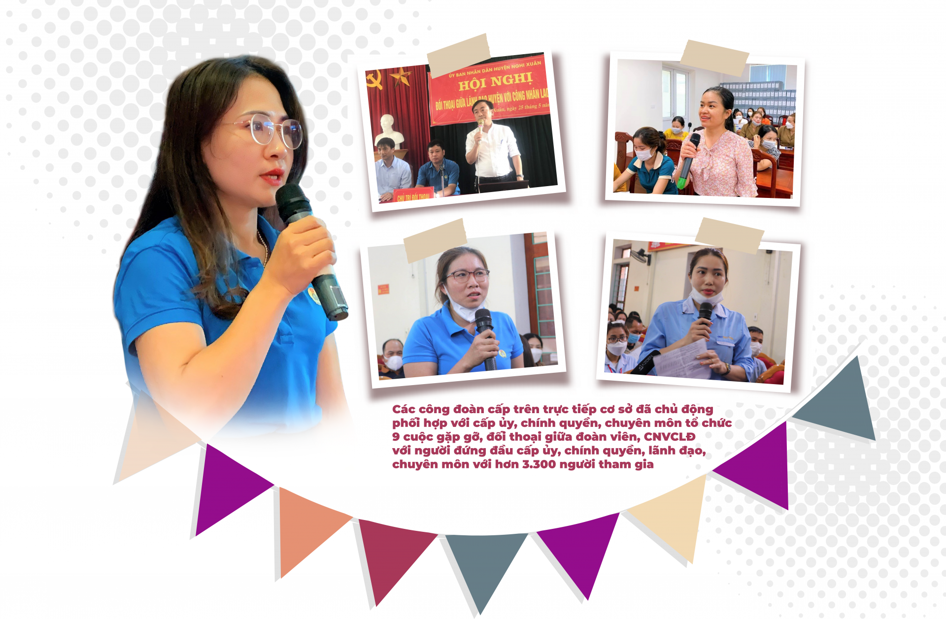 LĐLĐ tỉnh Hà Tĩnh: Chuẩn bị công phu - thực hiện đồng loạt - kết quả nổi bật LĐLĐ tỉnh Hà Tĩnh: Chuẩn bị công phu - thực hiện đồng loạt - kết quả nổi bật