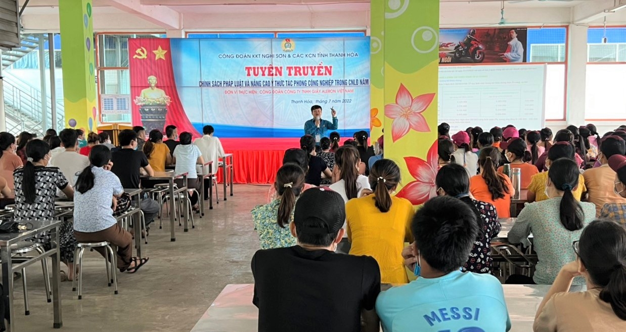 Thanh Hóa: Tuyên truyền chính sách pháp luật cho 10.000 công nhân, lao động