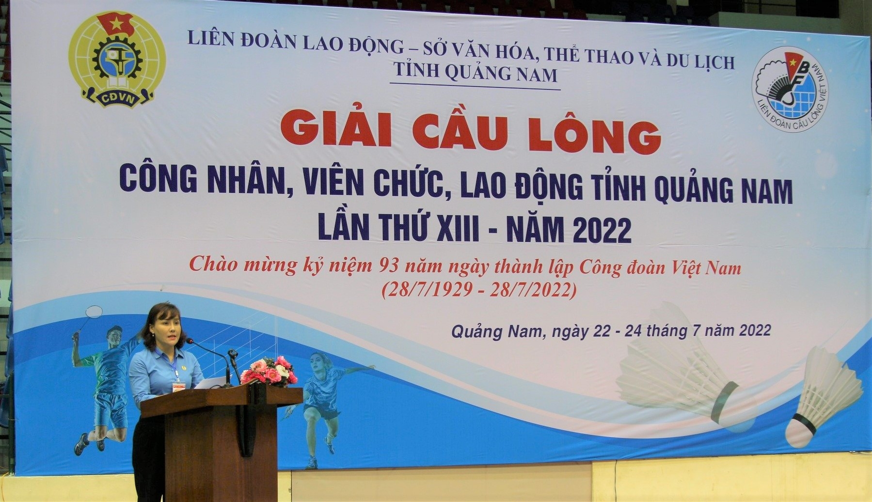 Tổ chức giải cầu lông CNVCLĐ chào mừng 93 năm Ngày thành lập Công đoàn Việt Nam
