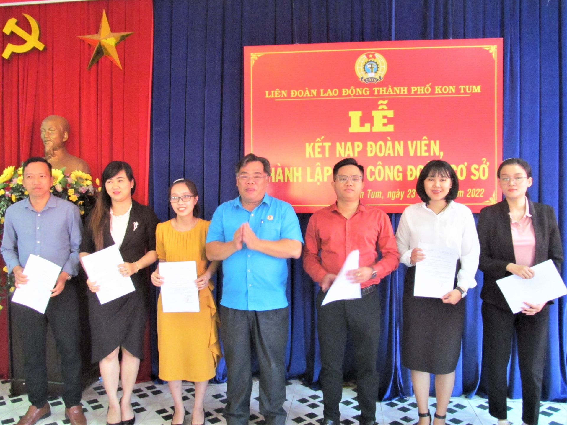 LĐLĐ TP Kon Tum: Kết nạp 129 đoàn viên, thành lập 6 CĐCS