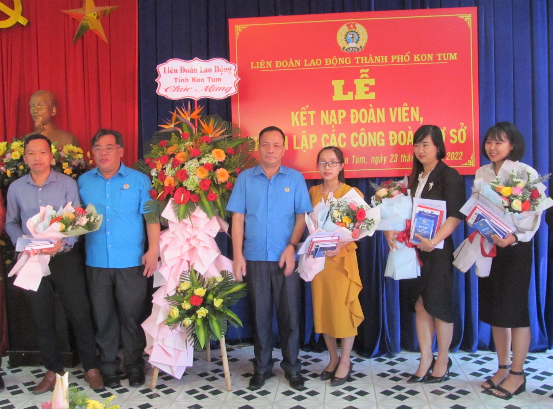 LĐLĐ TP. Kon Tum: Đẩy mạnh kết nạp đoàn viên, thành lập CĐCS