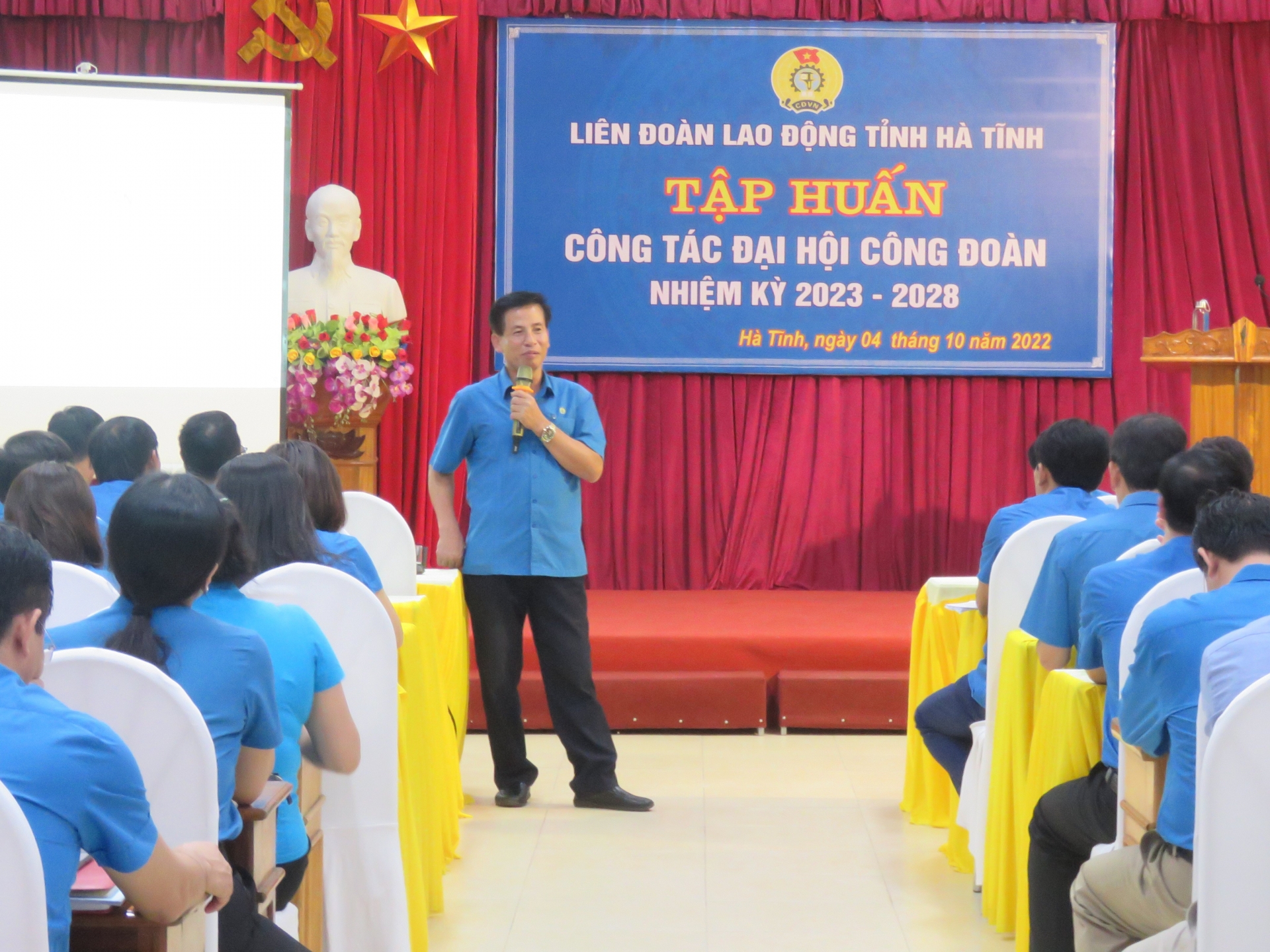 LĐLĐ Hà Tĩnh: Tập huấn công tác đại hội công đoàn các cấp nhiệm kỳ 2023 - 2028