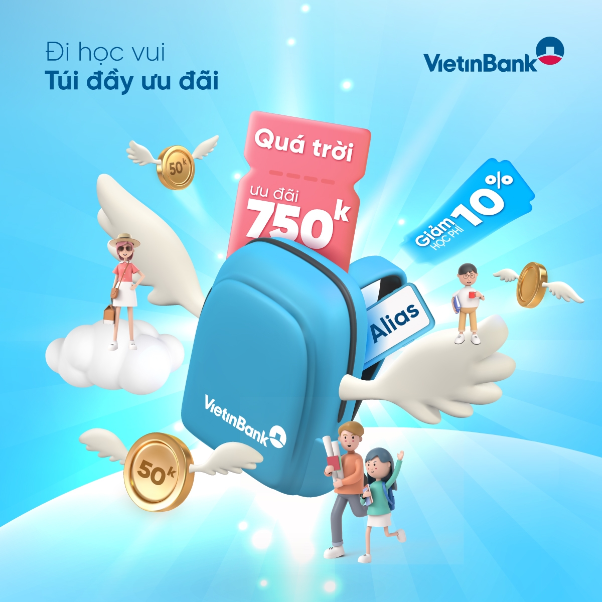Đi học đã vui, nay còn nhận thêm ưu đãi của VietinBank Đi học đã vui, nay còn nhận thêm ưu đãi của VietinBank