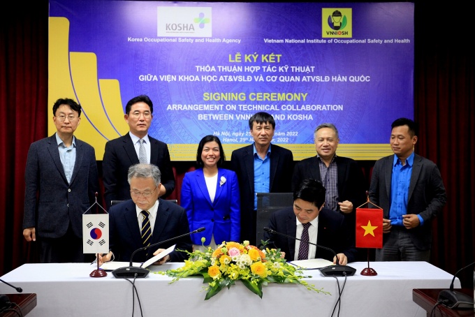 Viện Khoa học ATVSLĐ và Cơ quan ATVSLĐ Hàn Quốc: Ký kết thỏa thuận hợp tác kỹ thuật