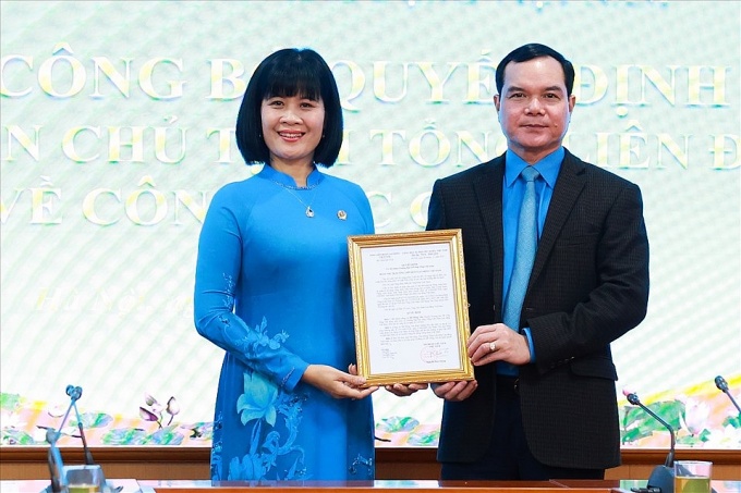 Tổng LĐLĐ Việt Nam bổ nhiệm Trưởng ban Nữ công