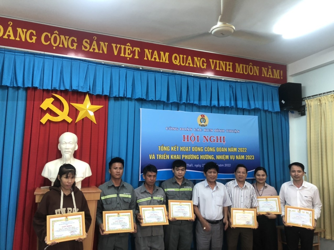 Công đoàn các KCN tỉnh Bình Thuận: Hơn 3 tỷ đồng hỗ trợ đoàn viên, NLĐ trong năm 2022