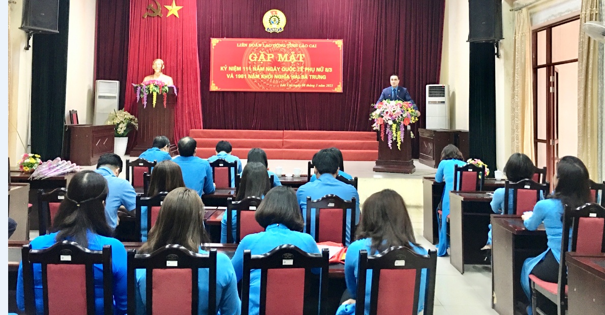Công đoàn Lào Cai: Đẩy mạnh tuyên truyền lịch sử ngày 8/3 và Khởi nghĩa Hai Bà Trưng Công đoàn Lào Cai: Đẩy mạnh tuyên truyền lịch sử ngày 8/3 và Khởi nghĩa Hai Bà Trưng