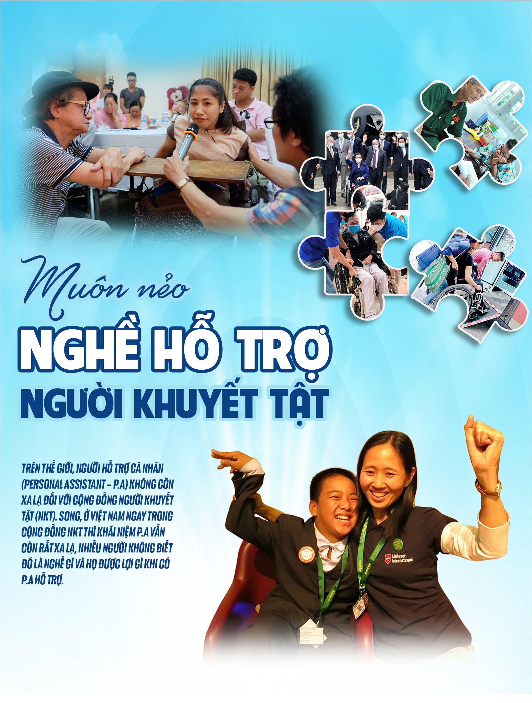 Muôn nẻo nghề hỗ trợ người khuyết tật
