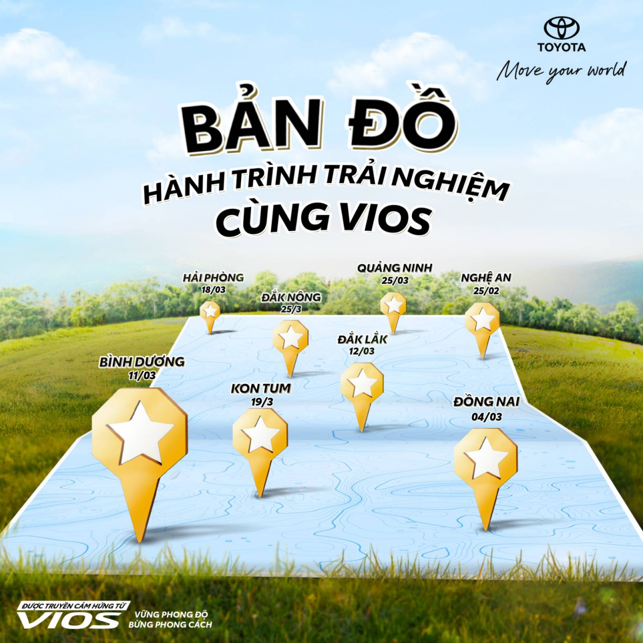 Dàn xe Toyota Vios thiết kế độc lạ diễu hành tại Nghệ An, Đồng Nai, Bình Dương Dàn xe Toyota Vios thiết kế độc lạ diễu hành tại Nghệ An, Đồng Nai, Bình Dương