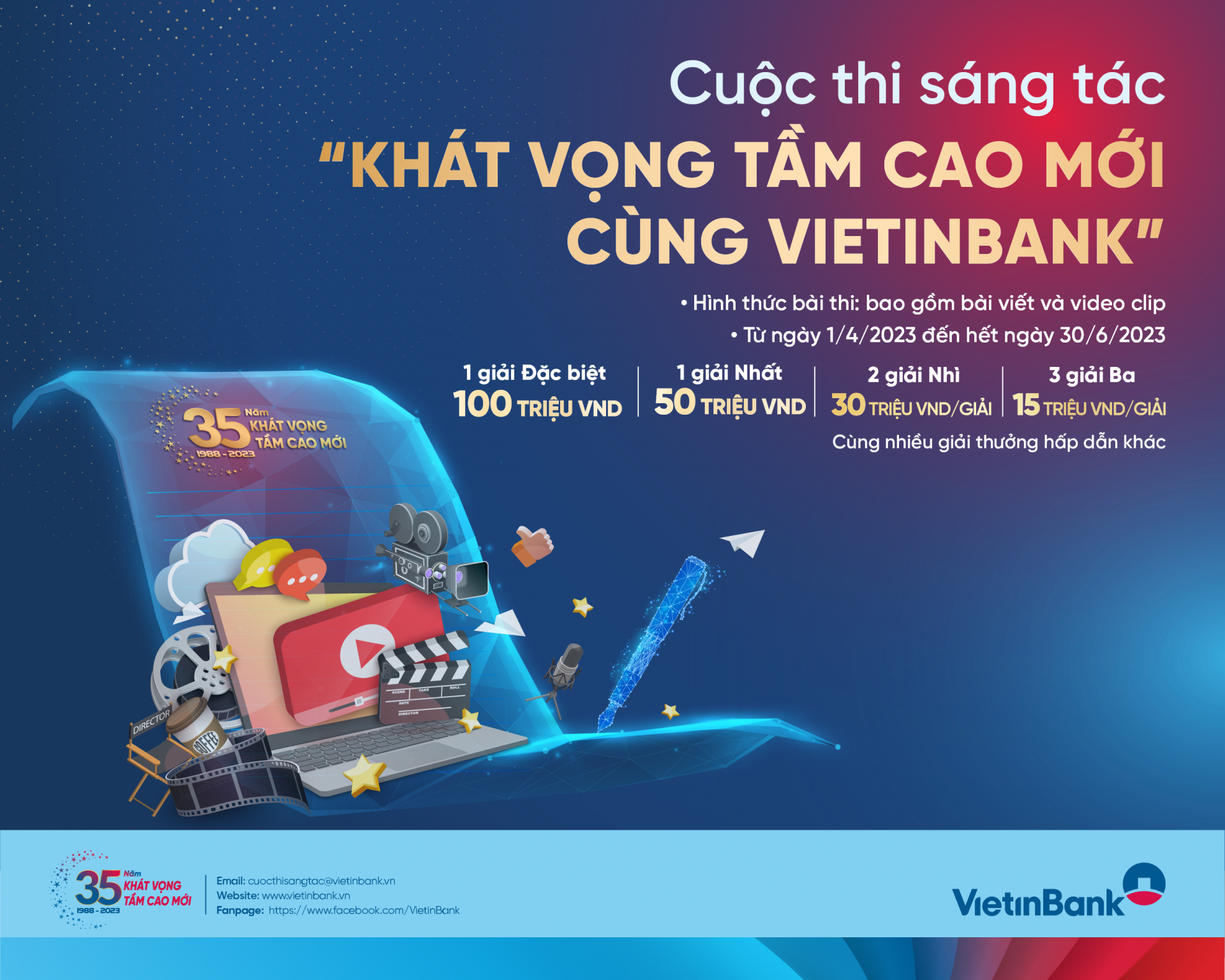 VietinBank phát động cuộc thi sáng tác “Khát vọng tầm cao mới cùng VietinBank” VietinBank phát động cuộc thi sáng tác “Khát vọng tầm cao mới cùng VietinBank”