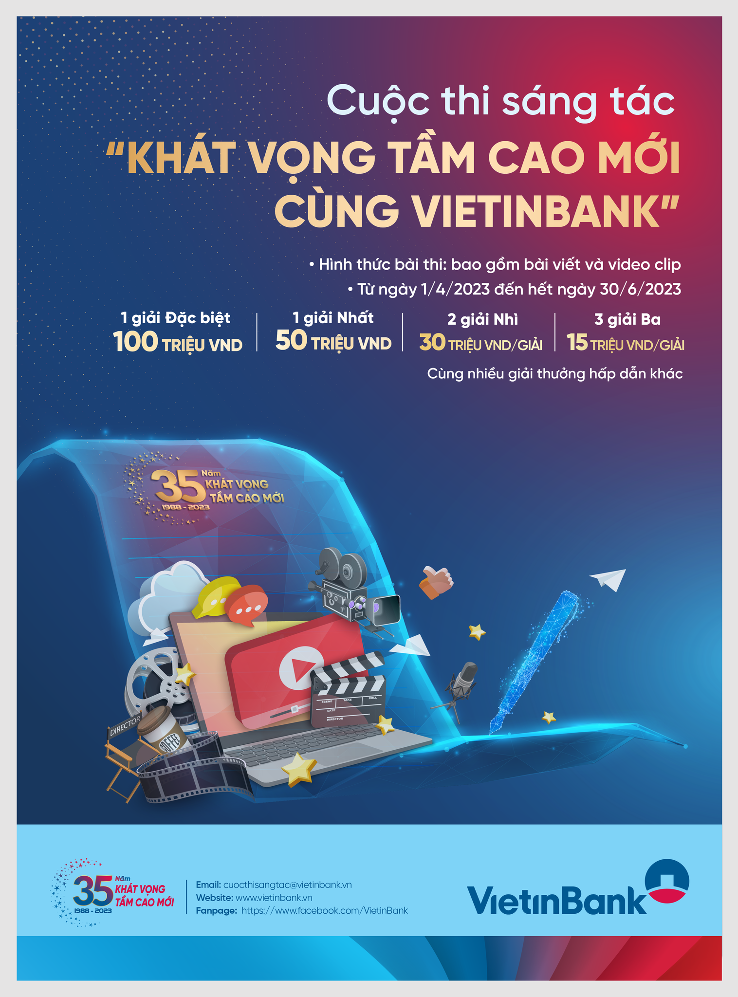 VietinBank phát động cuộc thi sáng tác “Khát vọng tầm cao mới cùng VietinBank” VietinBank phát động cuộc thi sáng tác “Khát vọng tầm cao mới cùng VietinBank”