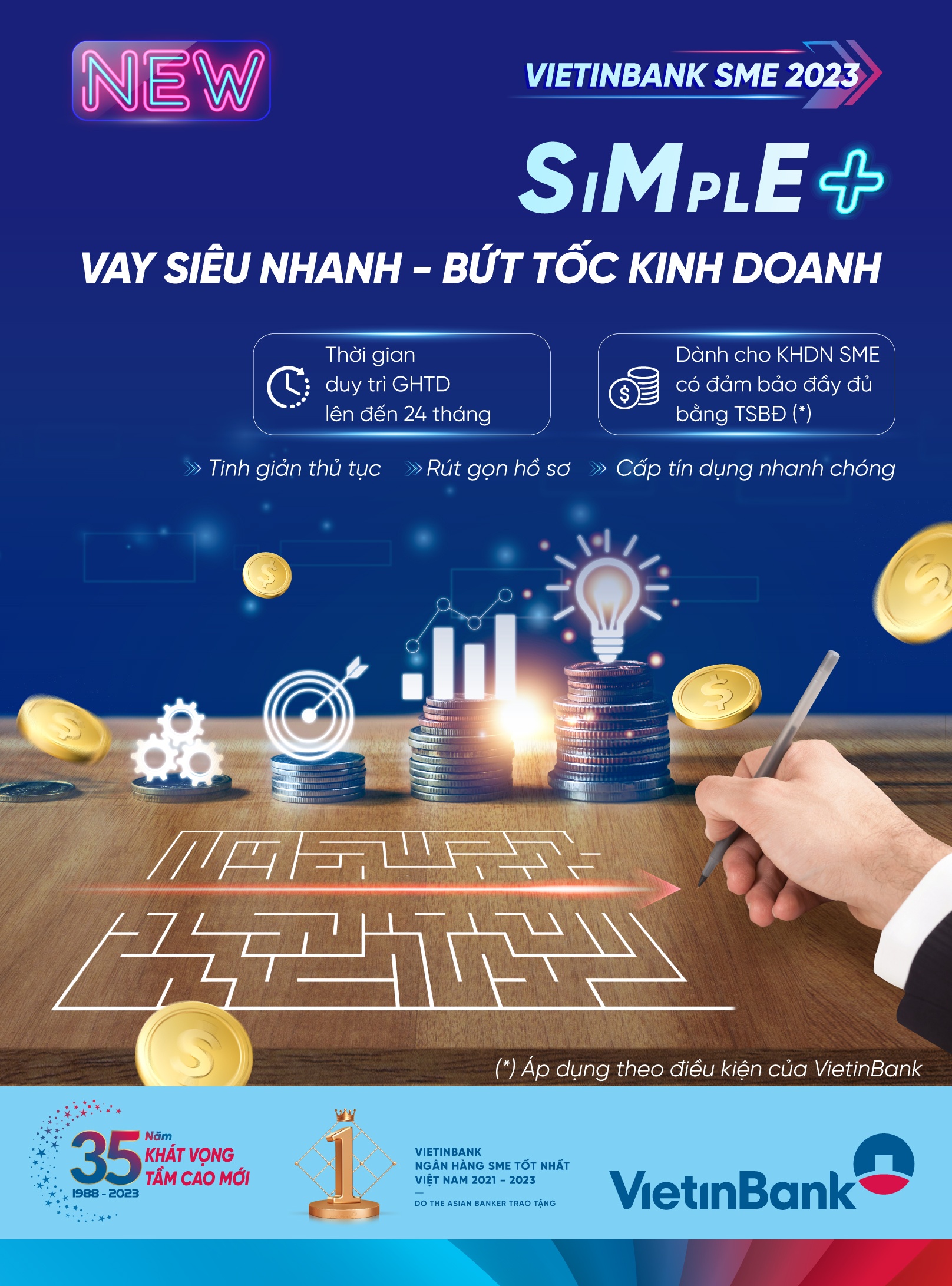 VietinBank SME SIMPLE+: Giải pháp đột phá dành cho doanh nghiệp vừa và nhỏ VietinBank SME SIMPLE+: Giải pháp đột phá dành cho doanh nghiệp vừa và nhỏ