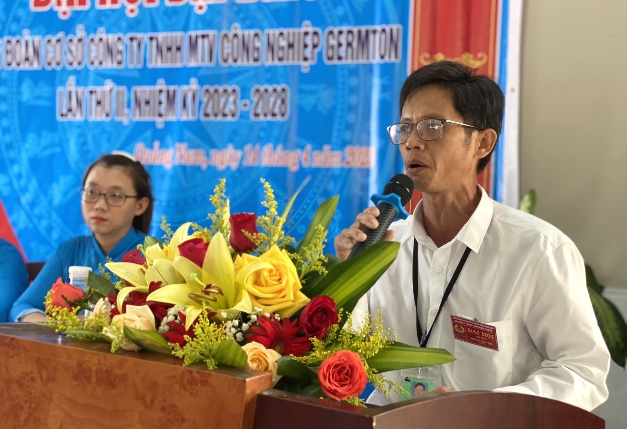 Tiếng nói người lao động tại Đại hội Công đoàn cơ sở Công ty Germton