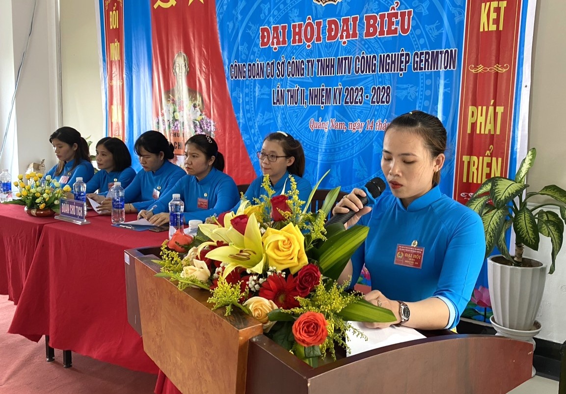 Tiếng nói người lao động tại Đại hội Công đoàn cơ sở Công ty Germton
