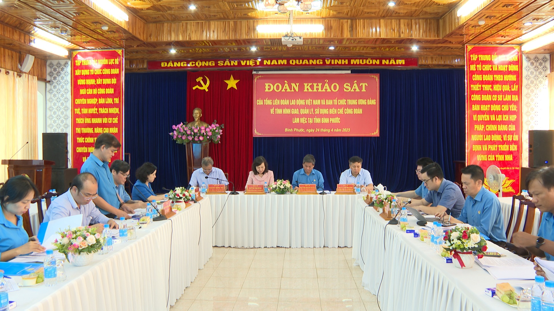 Khảo sát tình hình giao, quản lý, sử dụng biên chế công đoàn tại tỉnh Bình Phước