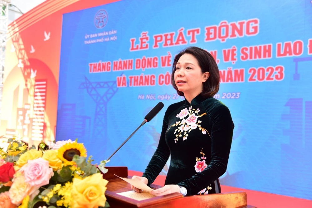 Hà Nội: Phát động Tháng hành động về ATVSLĐ và Tháng Công nhân năm 2023 Hà Nội: Phát động Tháng hành động về ATVSLĐ và Tháng Công nhân năm 2023