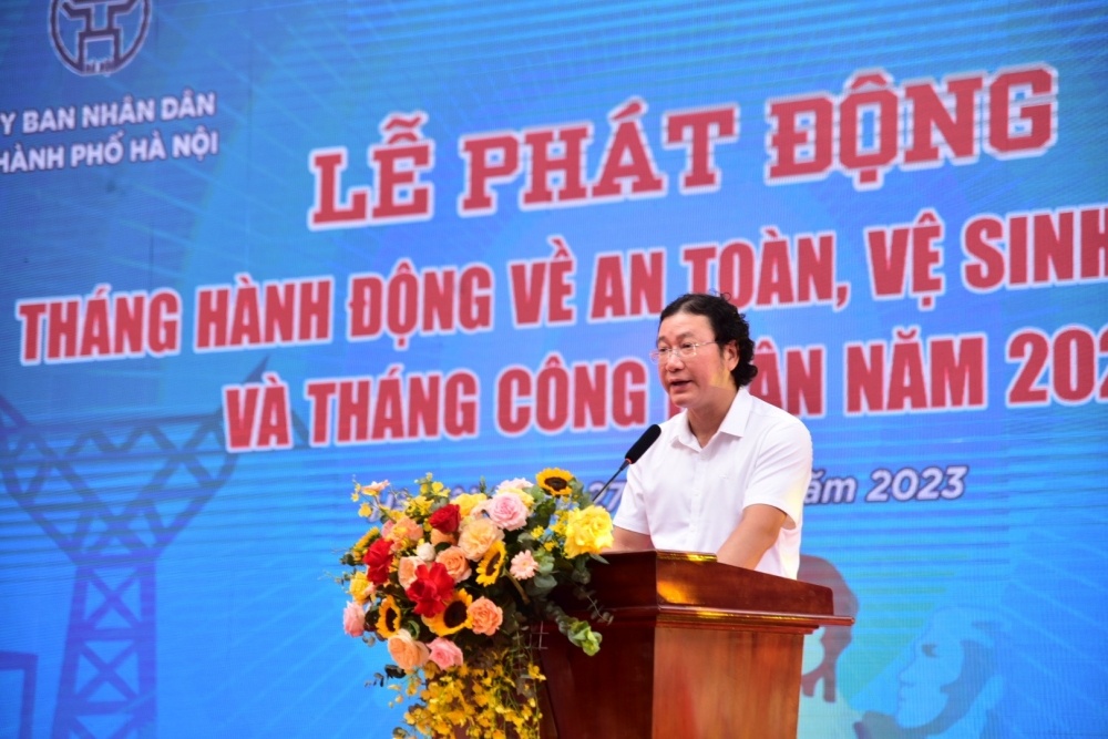 Hà Nội: Phát động Tháng hành động về ATVSLĐ và Tháng Công nhân năm 2023 Hà Nội: Phát động Tháng hành động về ATVSLĐ và Tháng Công nhân năm 2023