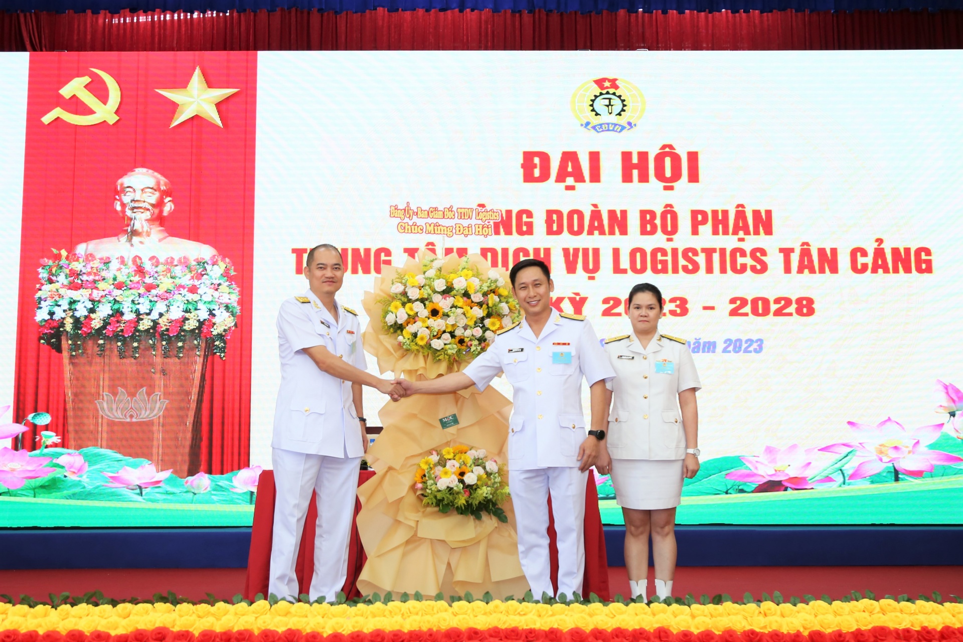 Công đoàn Trung tâm Dịch vụ Logistics Tân Cảng tổ chức Đại hội nhiệm kỳ 2023 - 2028