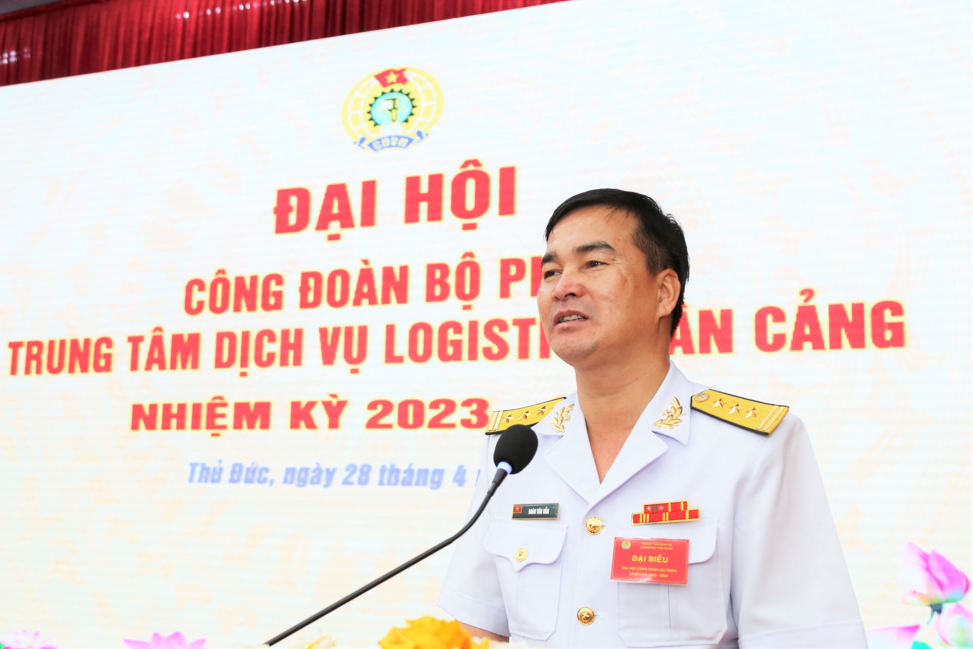 Công đoàn Trung tâm Dịch vụ Logistics Tân Cảng tổ chức Đại hội nhiệm kỳ 2023 - 2028