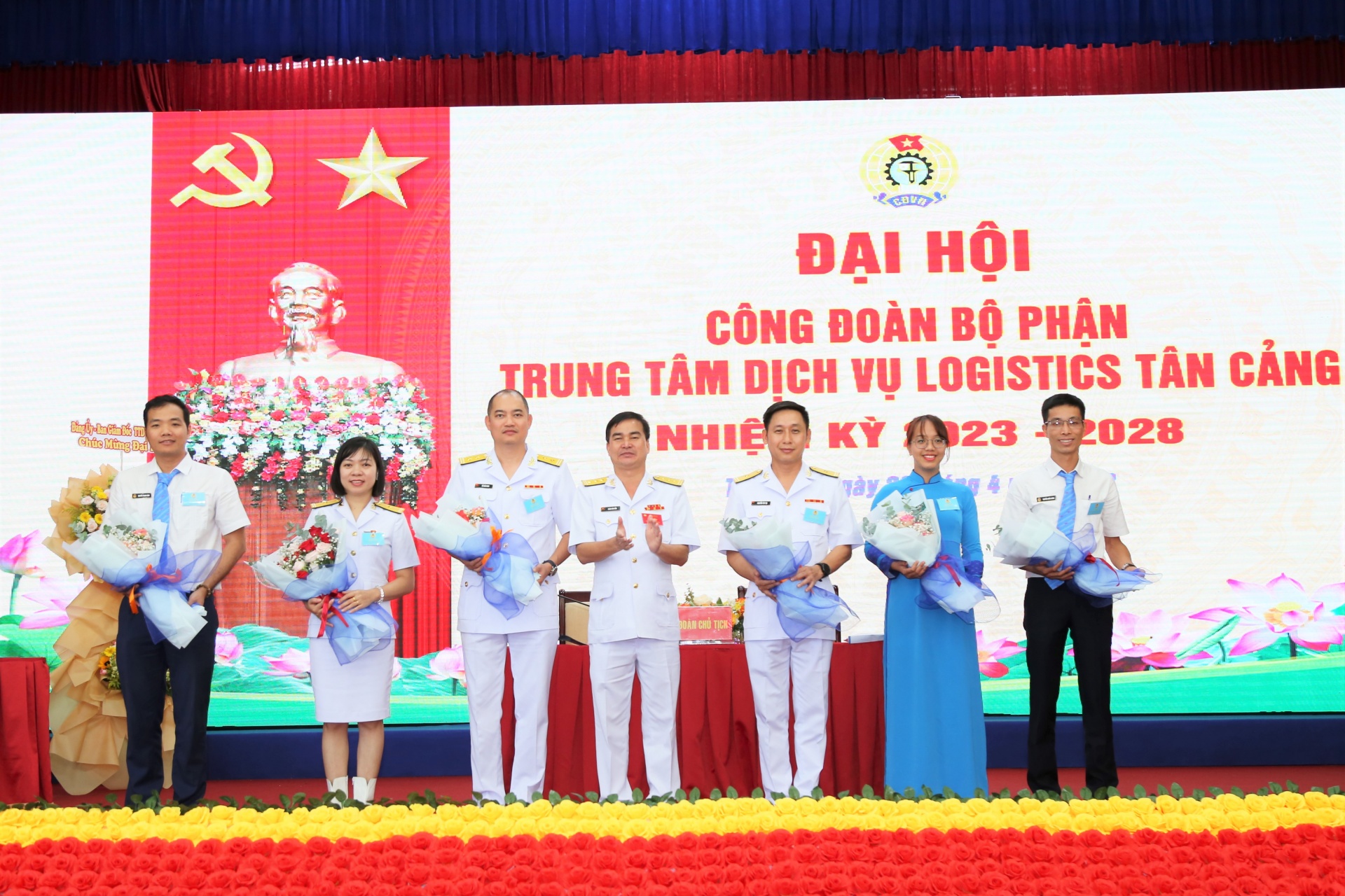 Công đoàn Trung tâm Dịch vụ Logistics Tân Cảng tổ chức Đại hội nhiệm kỳ 2023 - 2028