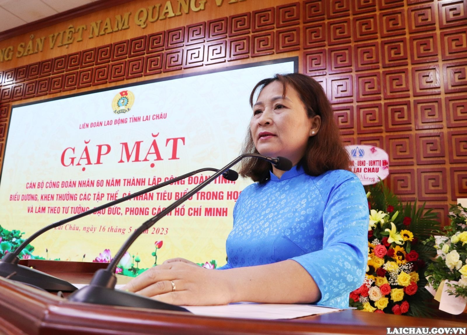 Gặp mặt cán bộ công đoàn nhân 60 năm Công đoàn Lai Châu Gặp mặt cán bộ công đoàn nhân 60 năm Công đoàn Lai Châu