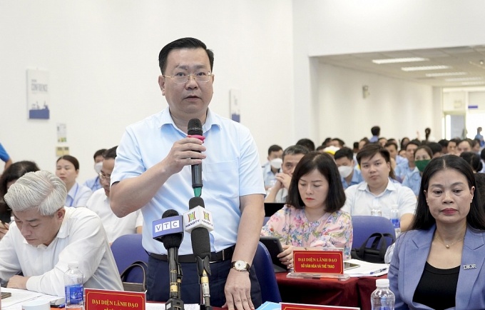 Chủ tịch Trần Sỹ Thanh đối thoại với công nhân lao động Thủ đô Chủ tịch Trần Sỹ Thanh đối thoại với công nhân lao động Thủ đô