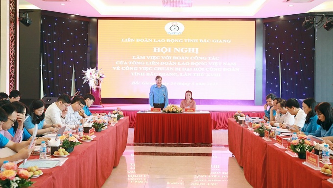 Chuẩn bị tốt các điều kiện tổ chức Đại hội Công đoàn tỉnh làm điểm của cả nước Chuẩn bị tốt các điều kiện tổ chức Đại hội Công đoàn tỉnh làm điểm của cả nước