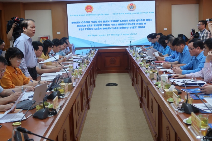 Tổng LĐLĐ Việt Nam phối hợp với Ủy ban pháp luật của Quốc hội trong khảo sát Luật Nhà ở Tổng LĐLĐ Việt Nam phối hợp với Ủy ban pháp luật của Quốc hội trong khảo sát Luật Nhà ở