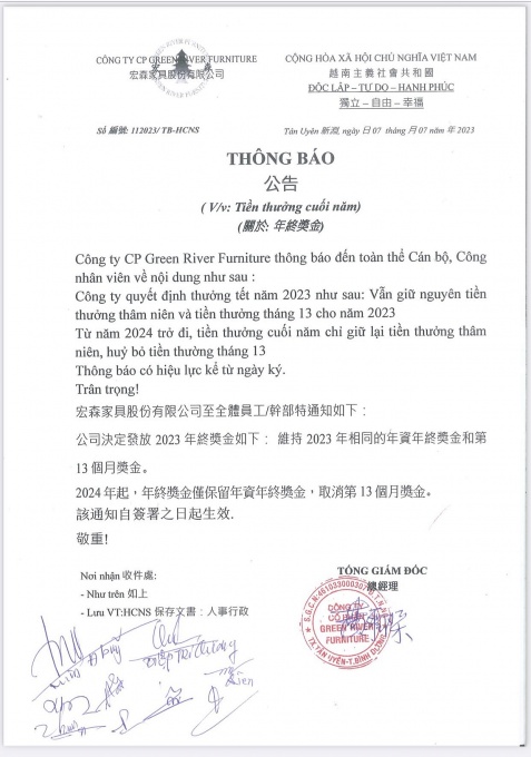 Được giữ nguyên tiền thưởng, công nhân đình công ở Bình Dương đã quay lại làm việc