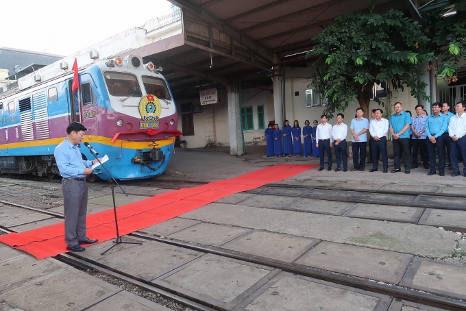 Khai trương đoàn tàu tuyên truyền chào mừng Đại hội XVI Công đoàn Đường sắt Việt Nam