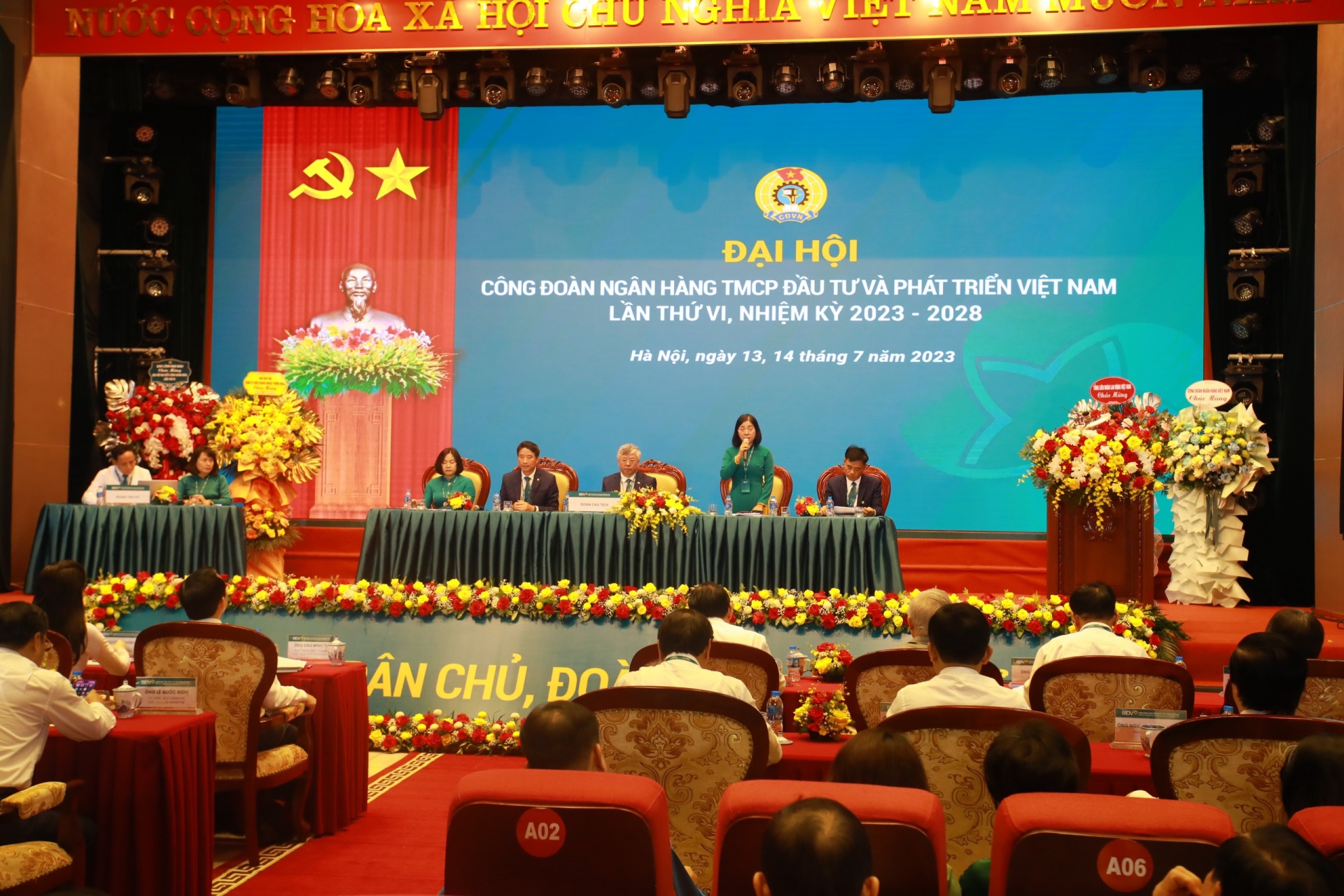 Đại hội Công đoàn Ngân hàng BIDV lần thứ VI, nhiệm kỳ 2023 – 2028 thành công tốt đẹp Đại hội Công đoàn Ngân hàng BIDV lần thứ VI, nhiệm kỳ 2023 – 2028 thành công tốt đẹp