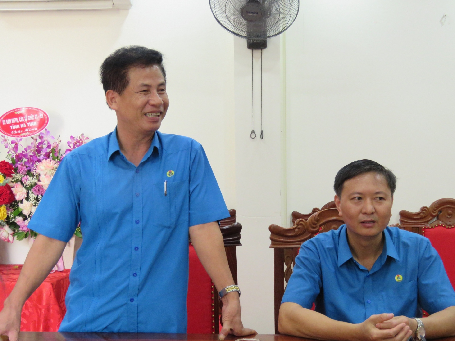 Lãnh đạo tỉnh chúc mừng tổ chức Công đoàn nhân kỷ niệm ngày thành lập Lãnh đạo tỉnh Hà Tĩnh chúc mừng ngày thành lập tổ chức Công đoàn