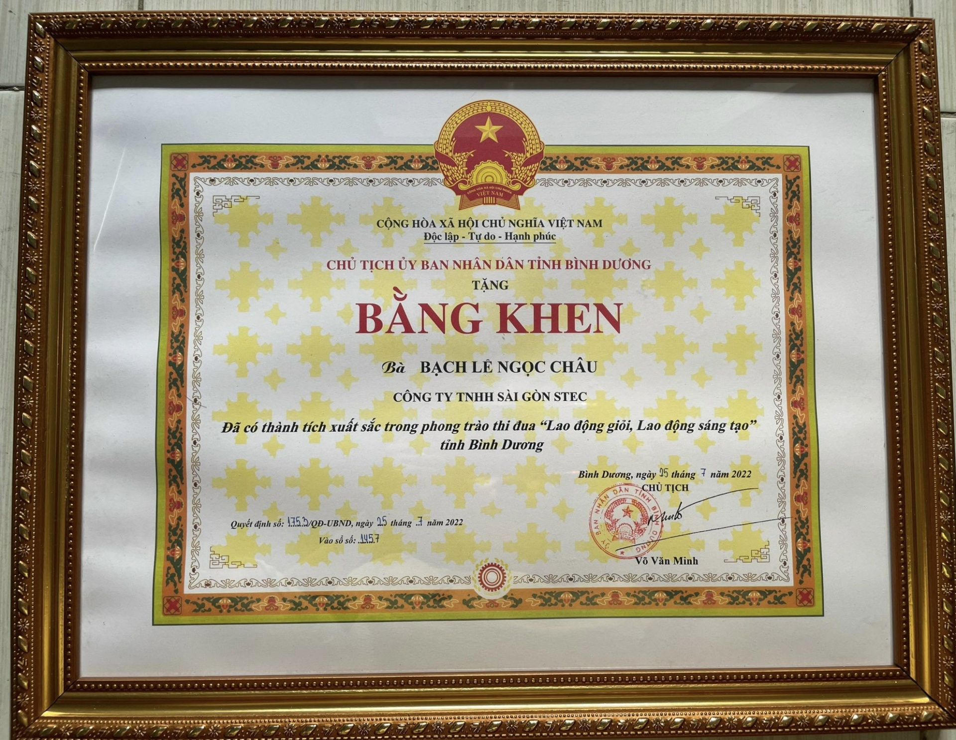 Nữ đoàn viên nhận Giải thưởng Nguyễn Đức Cảnh khi làm lợi hơn 330 tỷ đồng cho DN