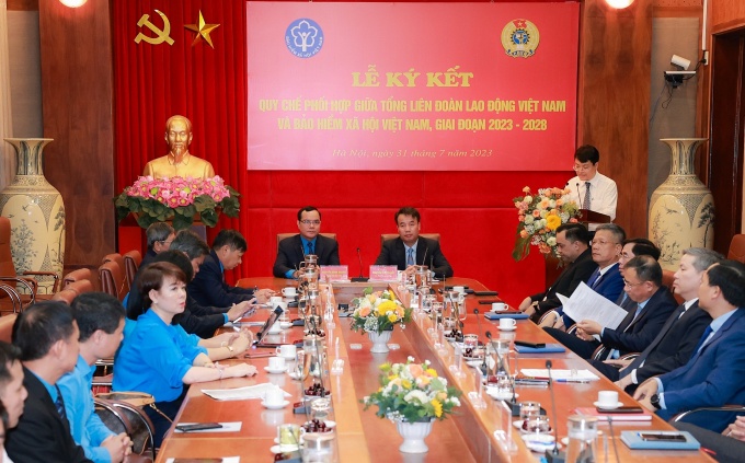 Tổng LĐLĐ Việt Nam ký kết Quy chế phối hợp với BHXH Việt Nam giai đoạn 2023 - 2028 Tổng LĐLĐ Việt Nam ký kết Quy chế phối hợp với BHXH Việt Nam giai đoạn 2023 - 2028