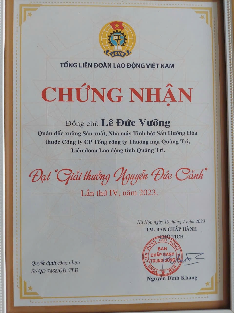 Quản đốc xưởng sản xuất có nhiều sáng kiến làm lợi hàng tỷ đồng cho doanh nghiệp