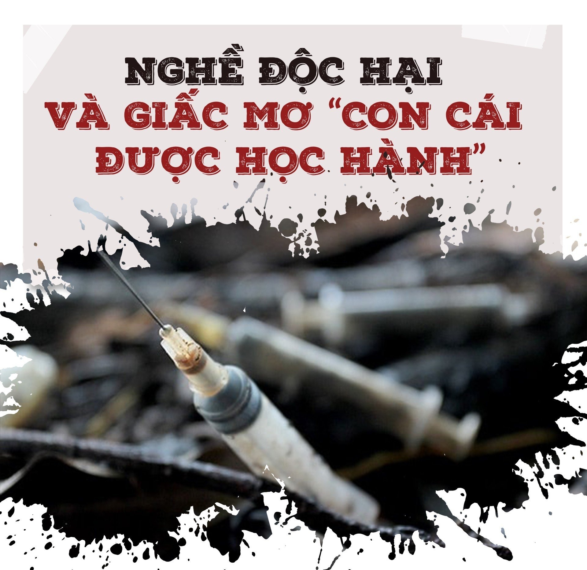 Những “con ong” trong lòng cống thải