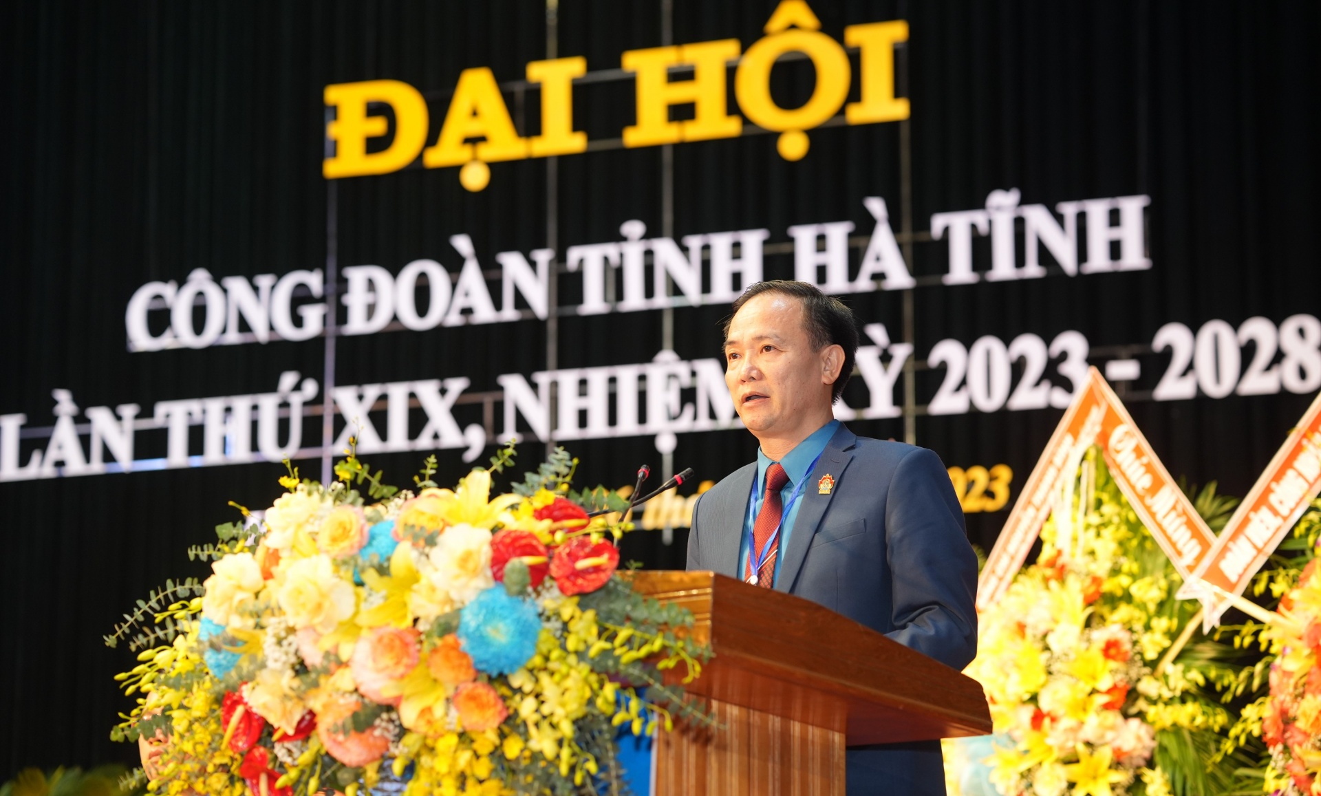 Trang trọng, ấn tượng Đại hội Công đoàn Hà Tĩnh lần thứ XIX, nhiệm kỳ 2023-2028