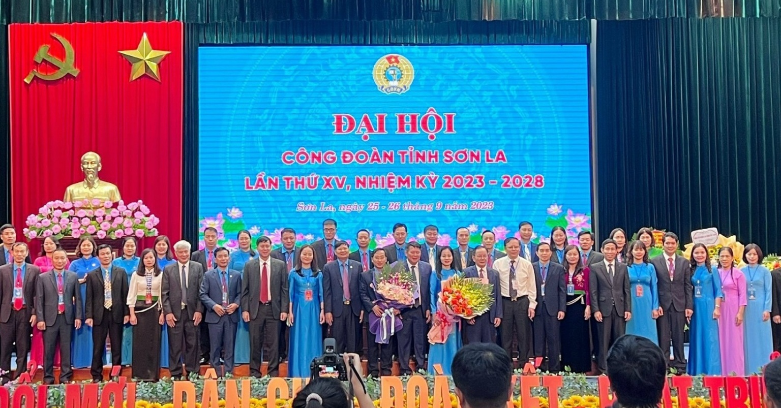 Bế mạc Đại hội Công đoàn tỉnh Sơn La lần thứ XV, nhiệm kỳ 2023 - 2028